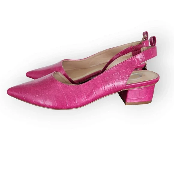 Elegant Pink Slingback Heels - Picture 3 of 8